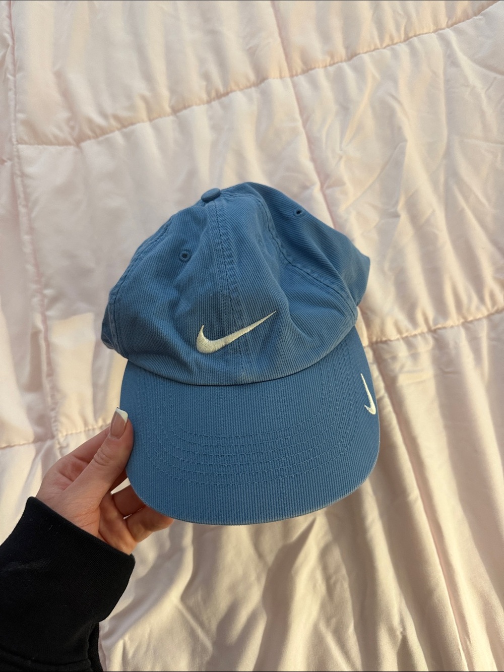 Nike Light Blue Embroidered Swoosh Cap